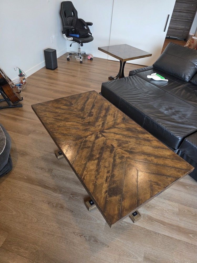 Magnolia Home Refinished Coffee Table Set