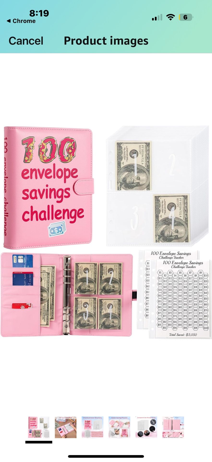 100 Envelopes Money Saving Challenge