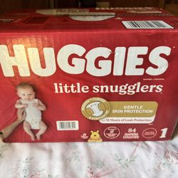 168 Unopened Diapers Pampers/Huggies Newborn/Size 1