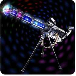 Light Up Rotary Machine Toy with Tripod Stand LED & Sound Effects - NEW
