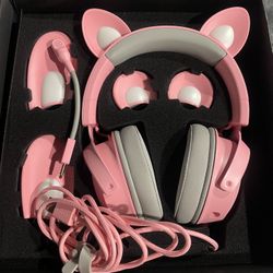 $150 Pink New Razer Kraken Kitty V2 Pro Wired RGB Headset