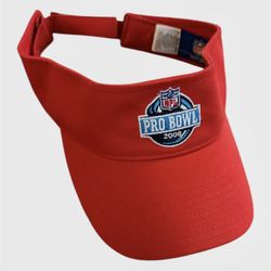 NFL 2008 Pro Bowl Honolulu, Hawaii vintage Reebok red visor hat 