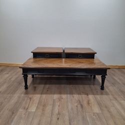 Drexel Velero, Coffee Table And Side Tables Set