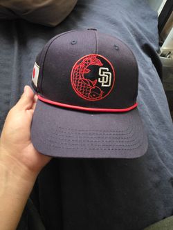 San Diego Padres Hat Cap Snap Back Mens Blue MLB Baseball Japan Heritage