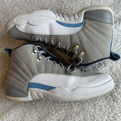 Jordan 12 Grey/University Blue 