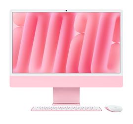 Pink IMac with trackpad