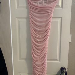 Pretty Little Thing Mesh Corset Veil Dress