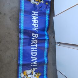 Sonic Birthday Banner