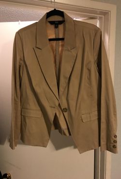 Tan blazer jacket