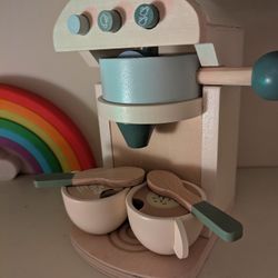Wood Toy Coffee Maker