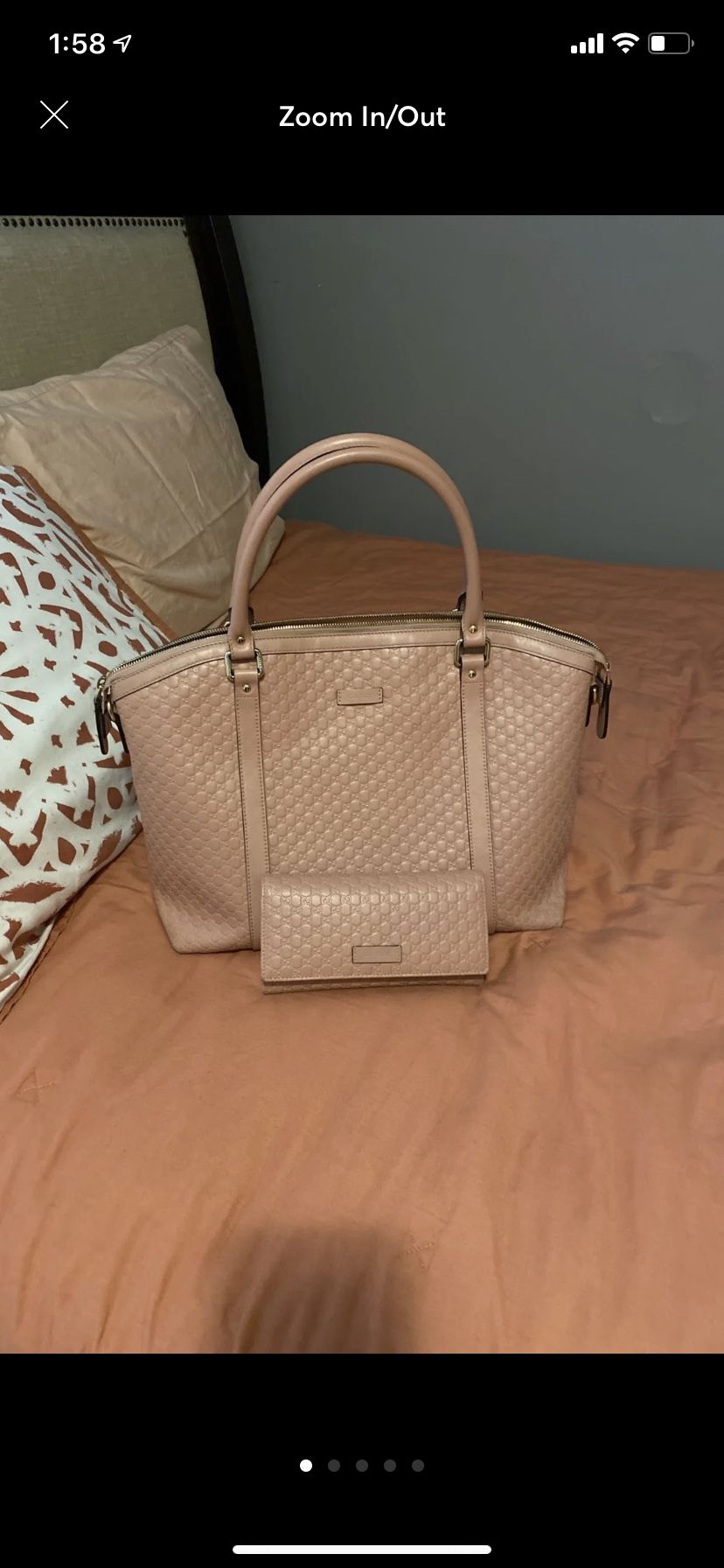 Authentic Gucci purse with matching wallet