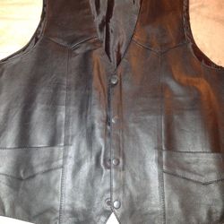 NEW UNIK Leather vest.  