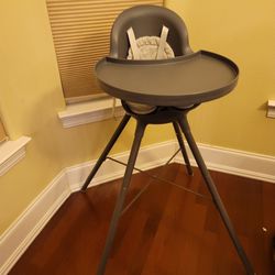 Boon GRUB 2-in-1 Convertible High Chair for Baby & Toddler Chair with Dishwasher-Safe Seat & Tray