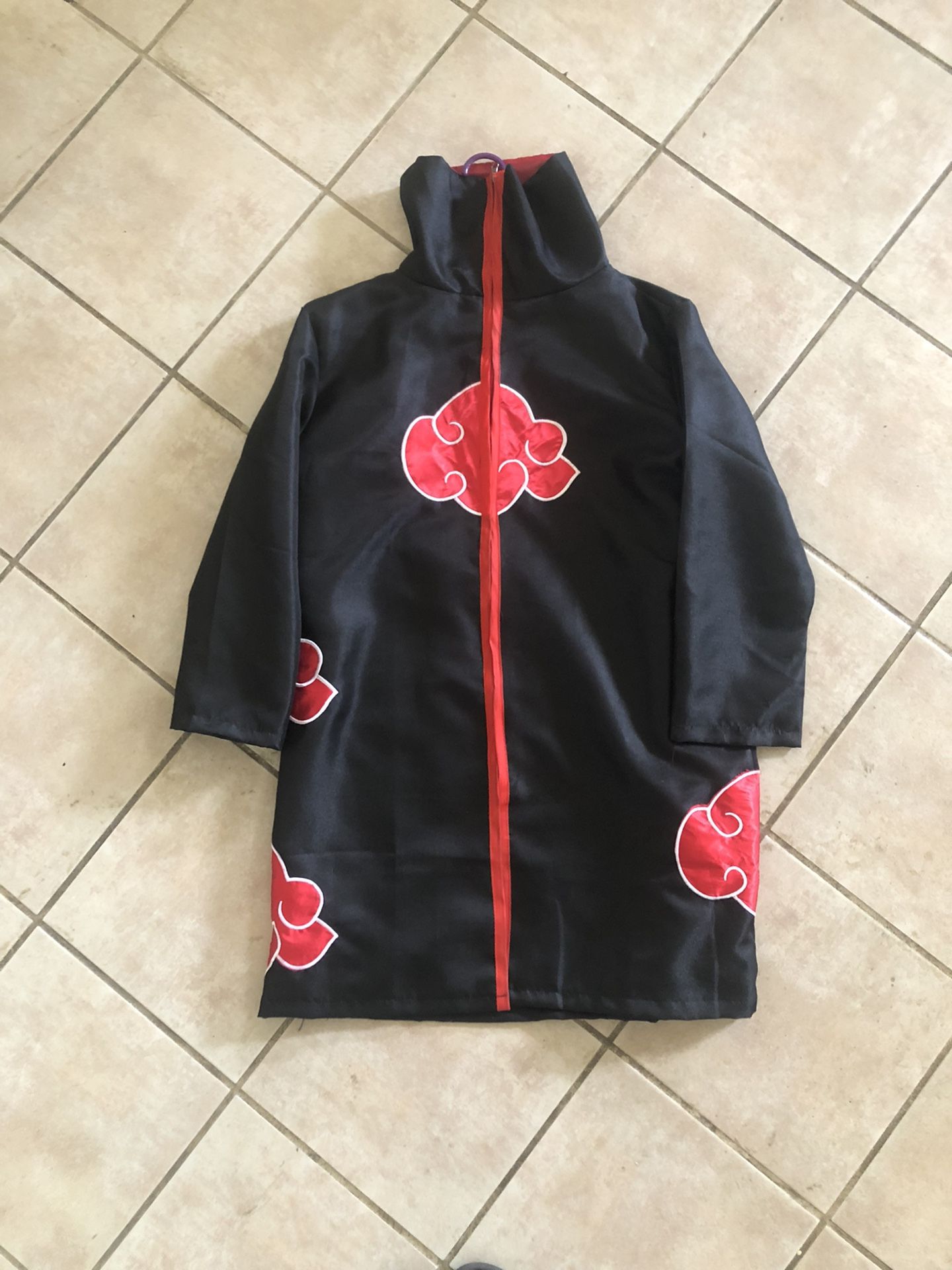 Naruto Shippuden Akatsuki Cloak Halloween Costume Cosplay Men’s Small