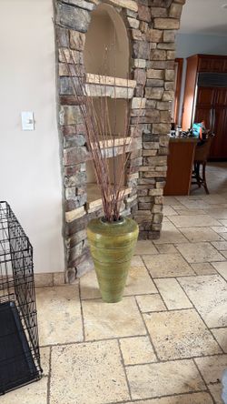 26 inch metal vase