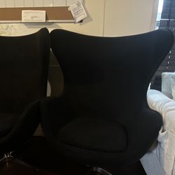Used Black Sofa Chairs 