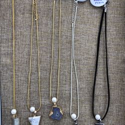 Semi Precious Necklaces. ($8 Except For Those Marked)