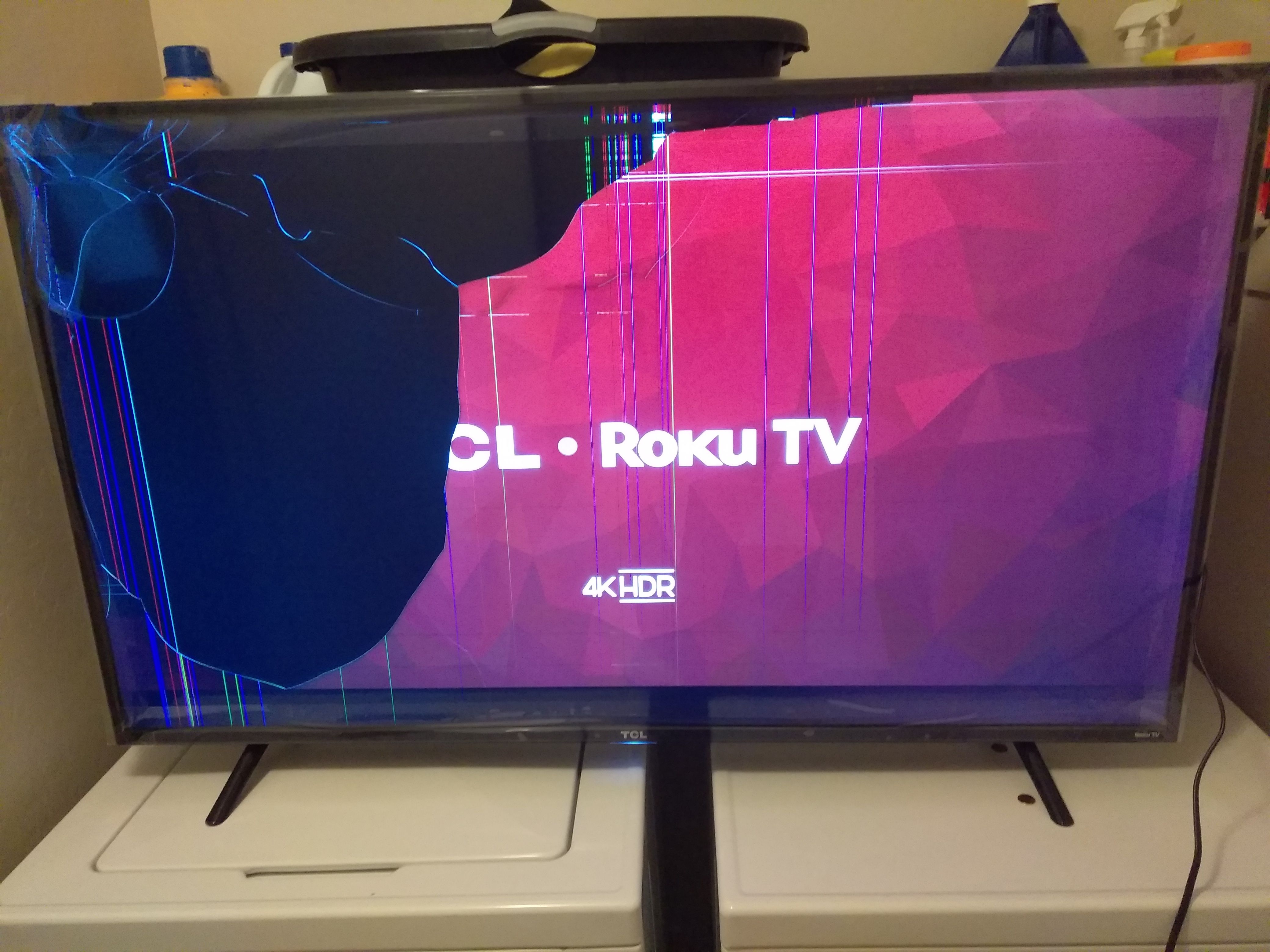 TCL 55 inch 4K Roku Smart TV (55S401) - parts or repair