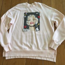 Marilyn Monroe Pale Pink Soft Sweatshirt - Small