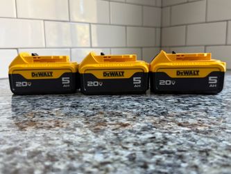Dewalt 5 AH Battery New Quantity 3 $50 each Firm