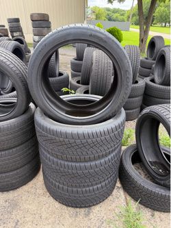 4 llantas 275/40/22 dela continental 95% de vida