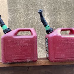 Two 2 Gallon Fuel cans