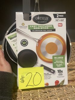 Gotham Steel Diamond Aluminum Fry Pans