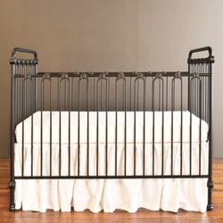 Bratt Decor Wrought Iron Crib WITH Day Bed Extra Piece