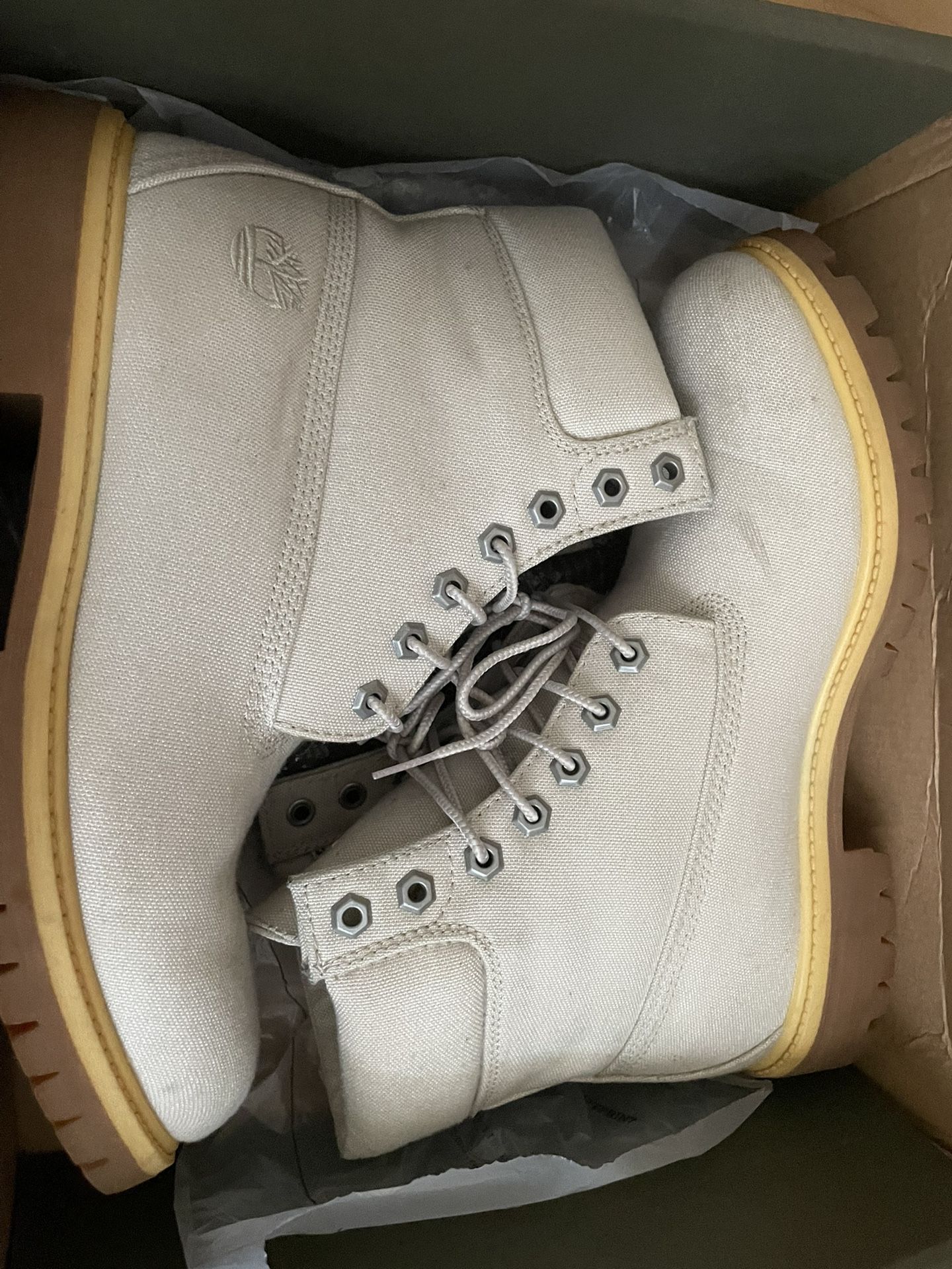 Gray Timberland Boots