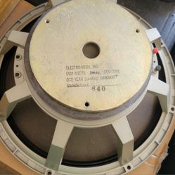 Old ElectroVoice 15" Woofer/Speaker $25