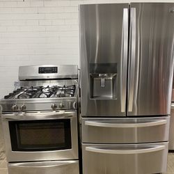 🔥 Kenmore Stainless Steel Kitchen Set – Fridge + Gas Range 🔥