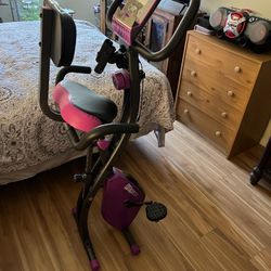 Fit Quest Foldable Portable Upright Adjustable Exercise Bike