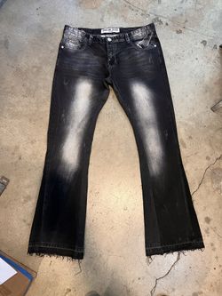 Size 40 Gallery Dept style flared jeans Stacked Jeans Ksubi Jeans Purple Jeans Awful Lot Of Cough Syrup