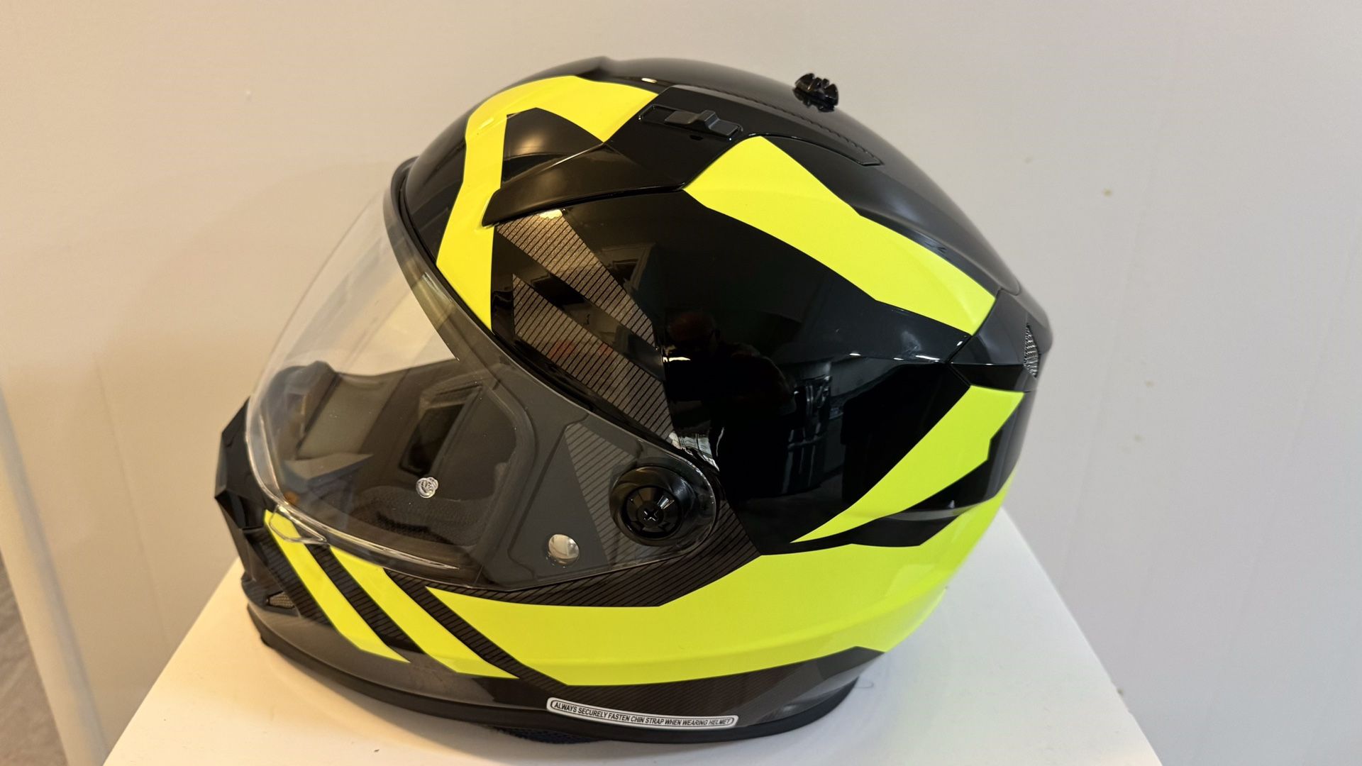 HJC Hi-Viz Motorcycle Helmet
