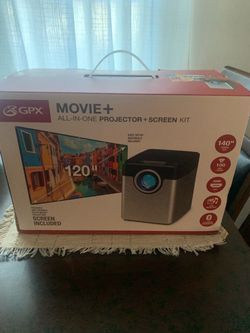 GPX Movie+ All-in-One Projector and Screen Kit