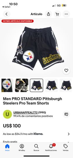 Men PRO STANDARD Pittsburgh Steelers Pro Team Shorts