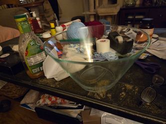 Glass saled bowl