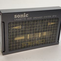Sonic Cassette Size Speaker System SP-6 Tested Working Rare Vintage From Japan 