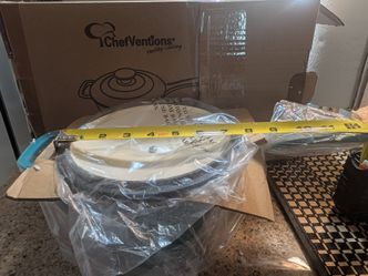 GARAGE SALE!!!  
ChefVentions Enameled Cast Iron Saucepan, Blue - Brand New in Box