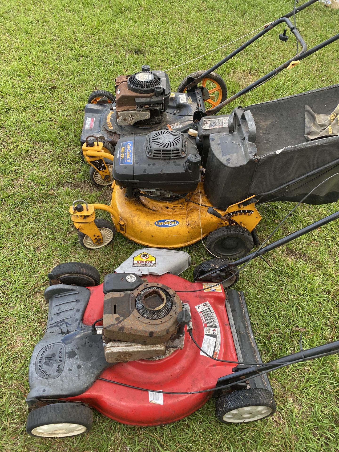 Mowers For Parts Or Repair