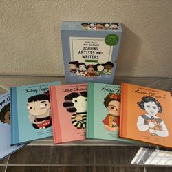 Little People, Big Dreams Inspiring Artists and Writers Gift 5 Books Box Collection Set (Maya Angelou, Anne Frank, Frida Kahlo, Coco Chanel, Audrey He