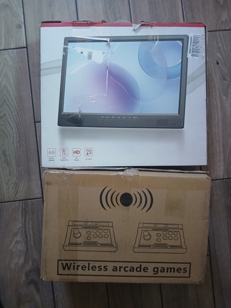 GWALSNTH Arcade Games Console, With Portable TV