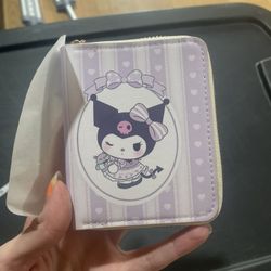 Sanrio Kuromi zip up wallet new 