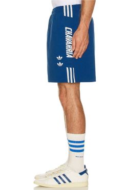 NEW Adidas x Willy Chavarria Gym Shorts Men’s Size Small Dark Marine Blue NWT