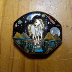 Vintage Horse Sterling Belt Buckle