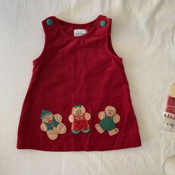 Gingerbread Baby Dress 18 Months