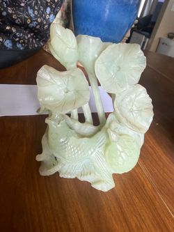 Hand carved jade piece