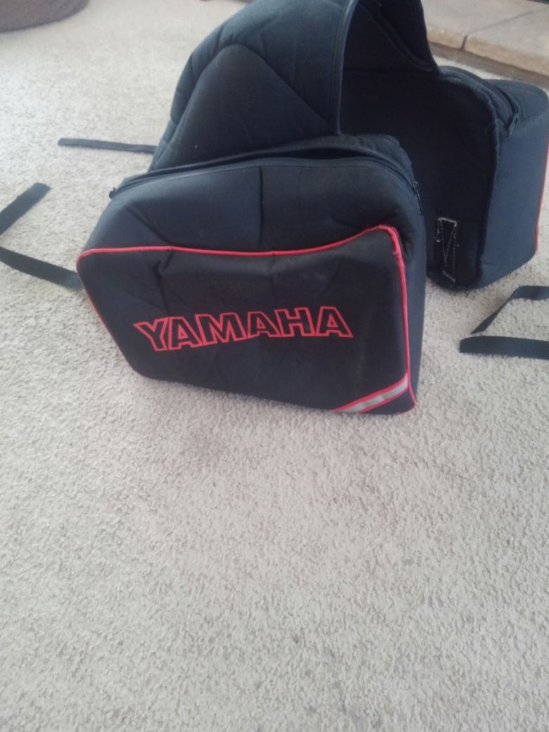 Motorcycle soft saddle bags, Yamaha