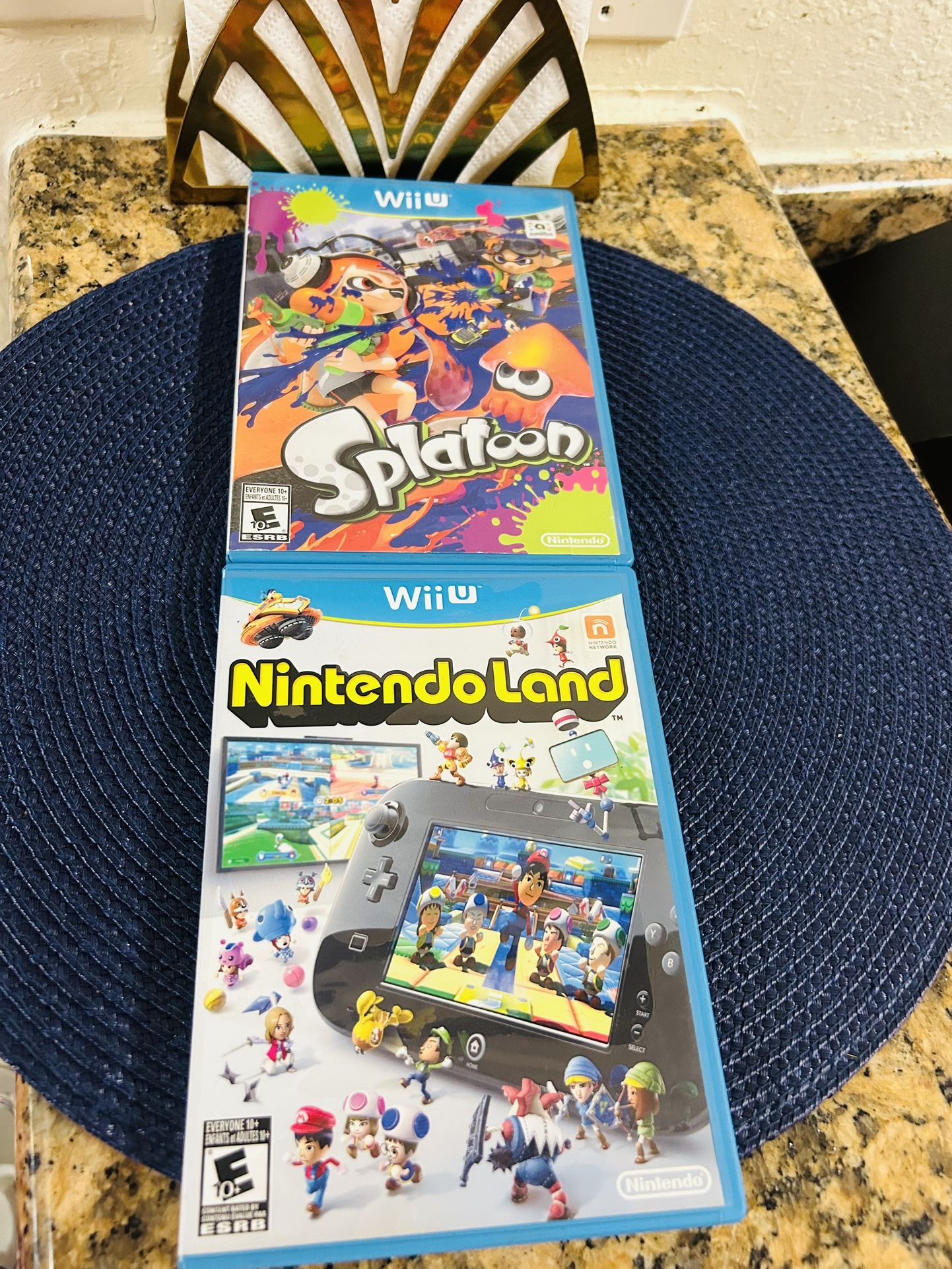 Nintendo Wii U Games ( Splatoon And Nintendo Land )