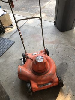 Black and decker electronic lawnmower